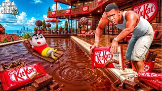 Franklin And Shinchan Builds a Kit Kat Chocolate House In GTA 5 Franklin And Shinchan Builds a Kit Kat Chocolate House In GTA 5