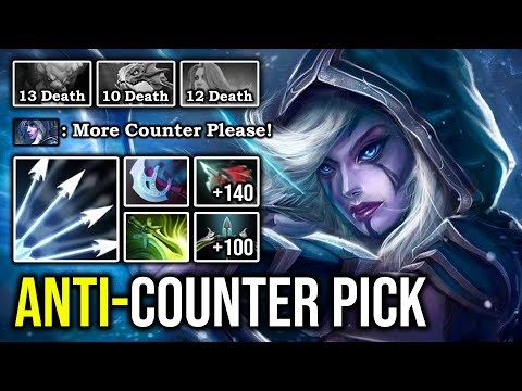 OMG CAN'T RUN Crazy Multishot Arrows Max Range Attack Drow Ranger 100% Anti Counter Pick DotA 2