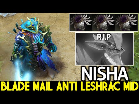 NISHA [Kunkka] 200 IQ Blade Mail Build Anti Leshrac Mid Dota 2