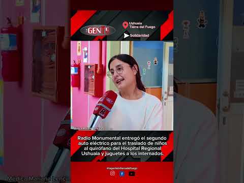 Radio Monumental Ushuaia entregó segundo auto eléctrico al Hospital Regional