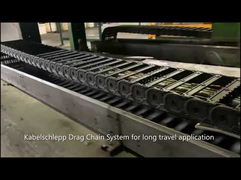 Kabelschlepp drag chain system for cables long travel applications
