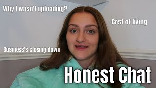 Honest chat | Rise in living & ingredient costs, why I haven't been uploading, New channel direction
