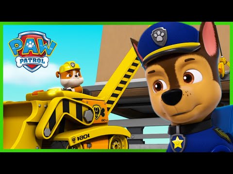 Chase and Rubble Save a Box Fort and MORE - PAW Patrol - Cartoons for Kids Compilation