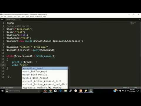 php mysql tutorial for beginners | php connect with mysqli