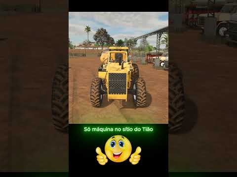 Só máquinas no sítio do Tião! #farmingsimulator25 #farming #agro #memes #engraçado
