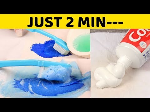 EASY! Remove Ink Stains from Clothes with Toothpaste...