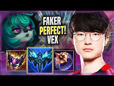 FAKER PERFECT GAME WITH VEX! - T1 Faker Plays Vex MID vs Sylas! | Season 2022
