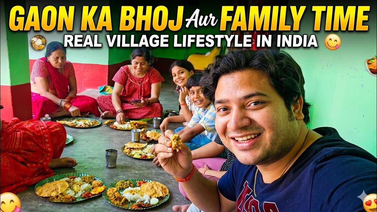 Gaon Ka Bhoj Aur Family Time | Real Village Lifestyle in India