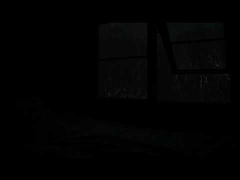 Thunder storm w/ Rain Sounds Covers the Narrow Room Ambience - Black Window⛈️💤💧