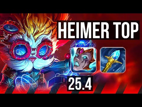 HEIMERDINGER vs ILLAOI (TOP) | Rank 15 Heimer | BR Grandmaster | 25.4