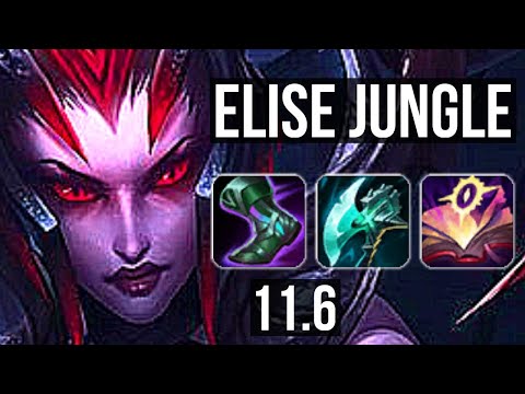ELISE vs NIDALEE (JUNGLE) | 7/0/6, 900+ games, Godlike | KR Diamond | v11.6