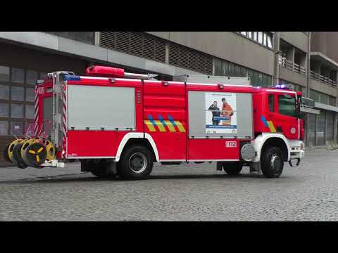 zware industriële autopomp brandweer  brussel