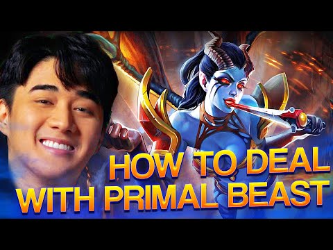ABED Pick QUEEN OF PAIN For Mid Lane To Deal With PRIMAL BEAST | Total Destruction For Enemy Team