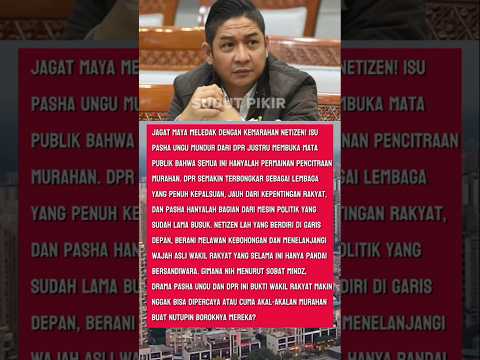 🔥 Pasha Ungu & DPR Terbongkar! Netizen Bongkar Drama Pencitraan Murahan#politik##trend#viral#