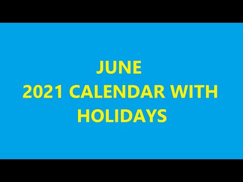June 2021 Calendar With Holidays, Festivals, Observances in USA, UK, India, Australia, Canada