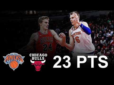Kristaps Porzingis Full Highlights 2017.12.27 at Bulls - 23 Pts, 6 Reb, 3 Blk