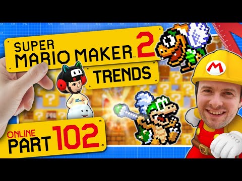 SUPER MARIO MAKER 2 ONLINE 👷 #102: Robo-Koopa, Wiggler Escape & cool Super World by Professor_