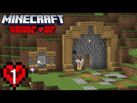 SO LUCKY WE STARTED!  - Minecraft Hardcore Survival - Part 1