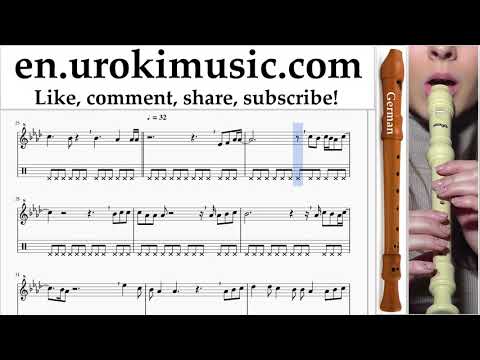 Recorder lessons (G.) Ed Sheeran - Perfect Sheet Music Tutorial um-i-rn352