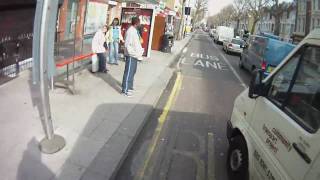 preview picture of video 'W453 UGY Hammersmith & Fulham Community Transport Project minibus cuts in on me'