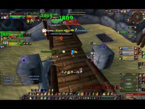 3v3 WoW Arena Paladin Feral Warrior vs. Rogue Mage Priest