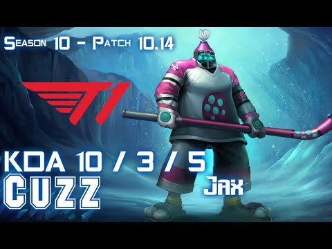 T1 Cuzz JAX vs GRAVES Jungle - Patch 10.14 KR Ranked