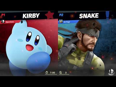 Narcissa (Kirby) vs DrYogi (Snake)