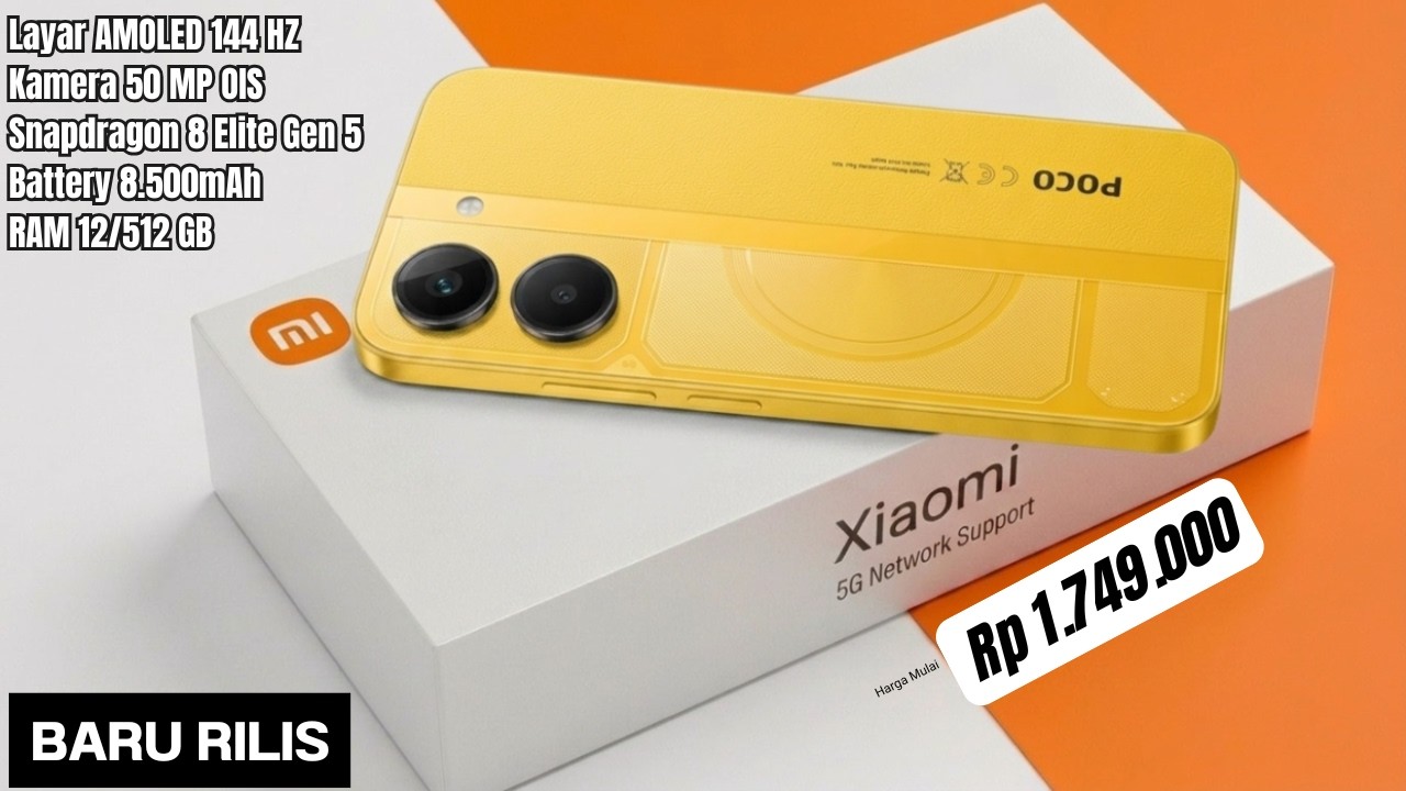 BARU SAJA LAUNCHING‼️8500mAh, RAM 12/512 GB | HP XIAOMI TERBARU DAN TERBAIK JUNI 2026