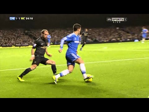 Eden Hazard ankle breaker vs Zabaleta