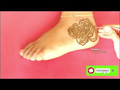 Beautiful feet mehndi design 2020 || Easy Arabic Feet Mehndi Design || Hawwa Mehandi Designs