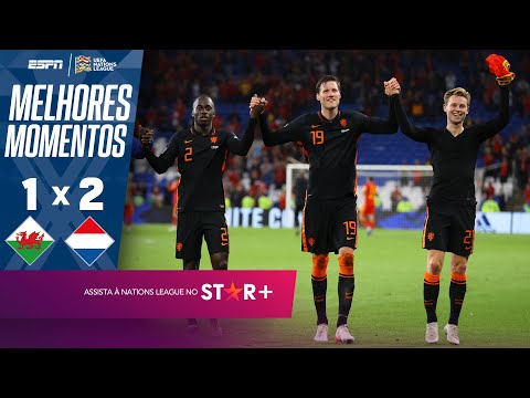 NATIONS LEAGUE: HOLANDA VENCE PAÍS DE GALES EM JOGO DE FORTES EMOÇÕES NO FIM | MELHORES MOMENTOS