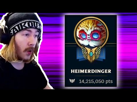 reacting to the heimerdinger that has gained 14 MILLION mastery and plays like this