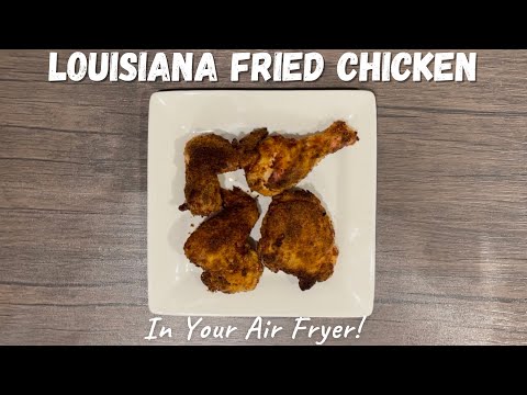 Air Fryer Crispy Fried Chicken | Louisiana Fish Fry Coating mix for Chicken | Air Fryer Recipes |