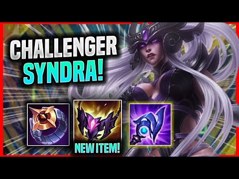 CHALLENGER PICKS SYNDRA WITH NEW ITEM SHADOWFLAME! - Korean Challenger Plays Syndra ADC vs Jhin! |