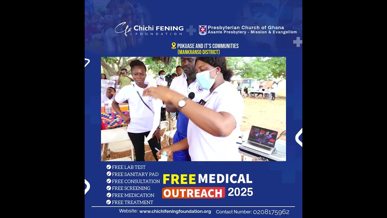 Chichi Fening Foundation Distributes Sanitary Pads and Educates Students in Pokuase, Mankranso