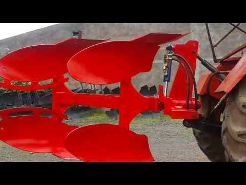Bharat steel works hydraulic reversible plough