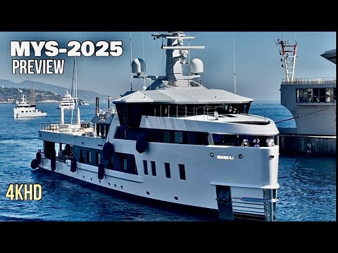Arrival of Superyachts for Monaco Yacht Show 2025 -MYS2025 Preview