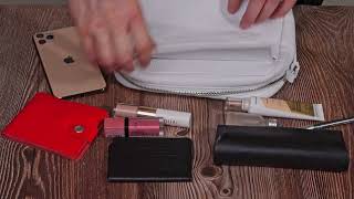 Жіноча сумка крос-боді із натуральної шкіри Grande Pelle 11650 біла