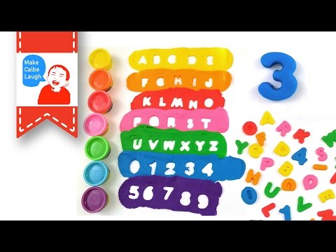 Play Doh abc song teaching abc to toddlers with abc song nursery rhymes for babies