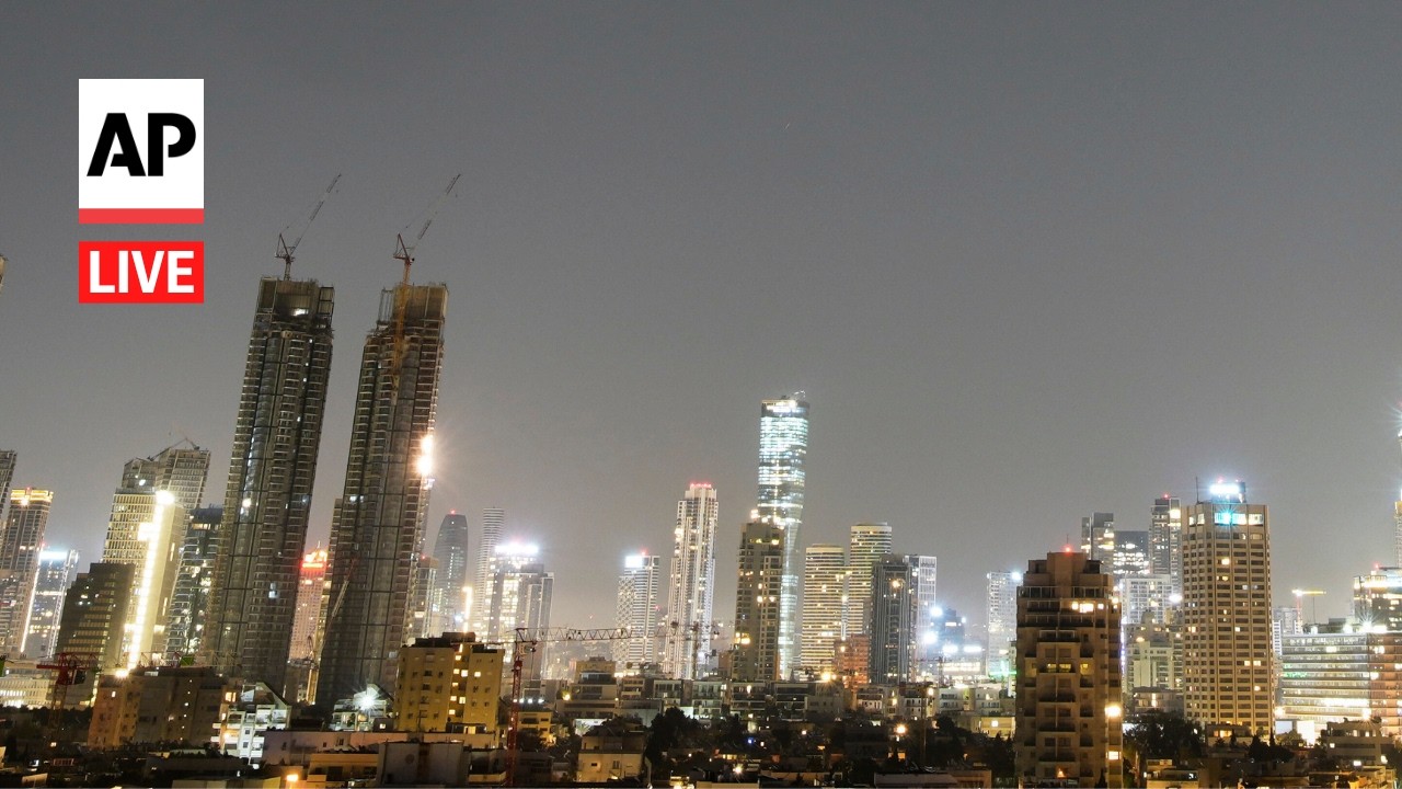 Video | LIVE: Tel Aviv and Jerusalem skyline as Iran war continues
