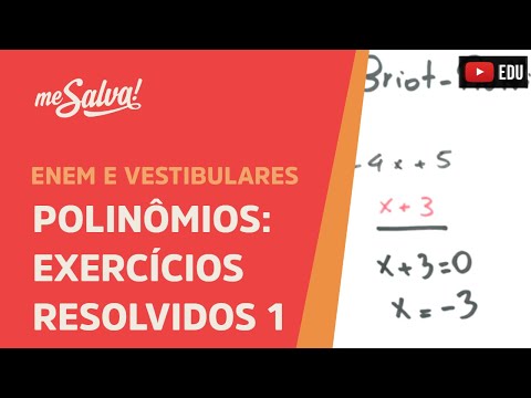 Me Salva! PLN12 - Polinômios - Exercícios resolvidos de polinômios 1