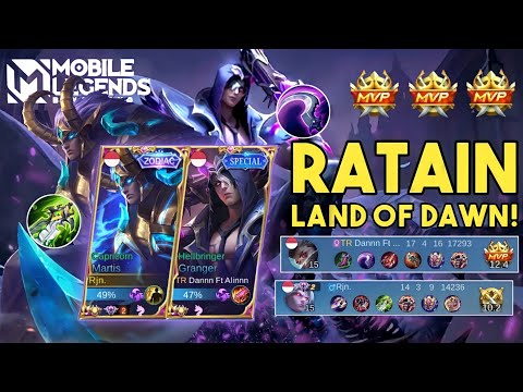 NEMENIN CORE TERJAGO REVIEW SKIN GRANGER + RATAIN LAND OF DAWN! GAMEPLAY TOP GLOBAL MARTIS INDONESIA