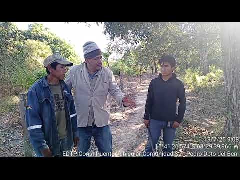 EDTP 9 CONST PUENTE VEHICULAR COMUNIDAD VILLA SAN PEDRO MUNICIPIO SAN ANDRES DPTO BENI   TOPOGRAFIA