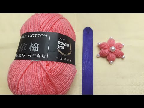 Easy Woolen Craft Ideas with Ice Cream Stick - Hand Embroidery Amazing Trick