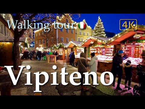 Vipiteno/Sterzing & Christmas market🎄(Alto Adige Südtirol), Italy【Walking Tour】History in Subtitles