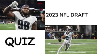 2023 NFL Draft Quiz is IMPOSSIBLE