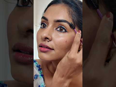 GRWM for @GLAMYGANGA  reception function makeup & hairstyle 🦋 #shortsvideo #dressootd #hairstyle