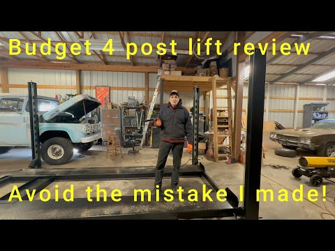 Budget 4 post lift buyer's review. No sponsors!