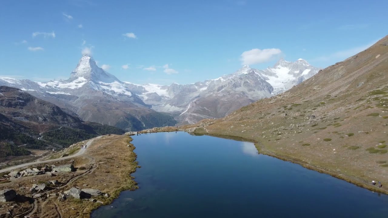 Switzerland in 4k UHD - Aerial View of the Matterhorn