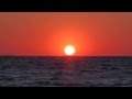 Beautiful sunrise on the sea. Восход солнца на море. 